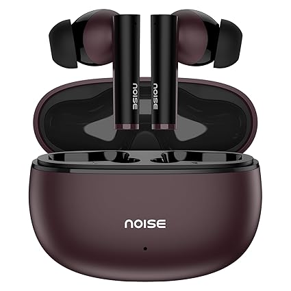 Noise Newly Launched Buds VS501 in-Ear Truly Wireless Earbuds with 50H of Playtime, Quad mic ENC, 10mm Driver, Dual Device Pairing, Dual Color Tones, BT v5.3 (Plum Wine)